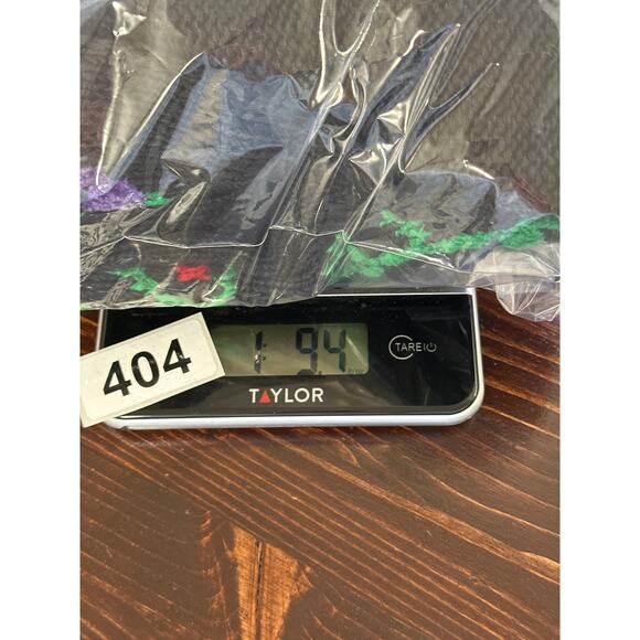 VTG Hand Knit Cardigan Sweater M Black Color Embroidered Floral Dark Coquette - Picture 12 of 12